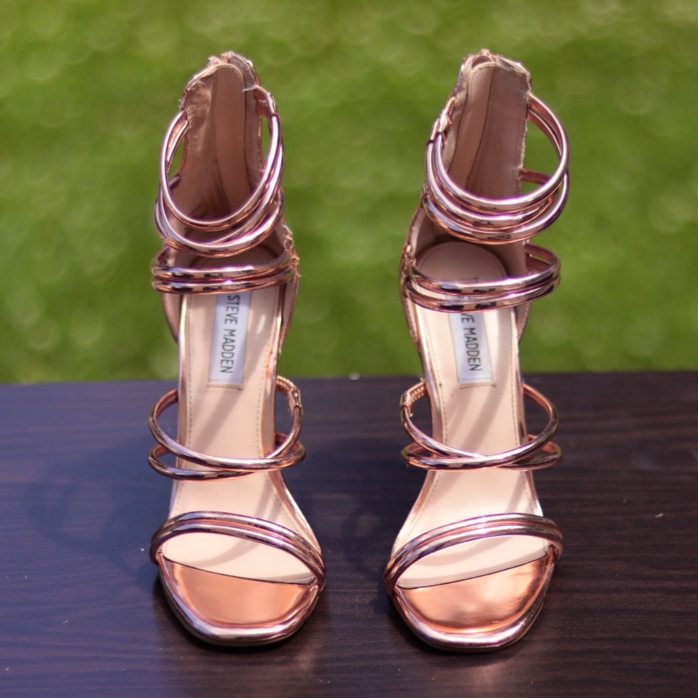 STEVE MADDEN TITO STILETTO SANDALS 6.5